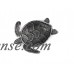 Antique Silver Cast Iron Sea Turtle Decorative Bowl 7" - Sea Turtle Decoration - Cast Iron Home Decor   